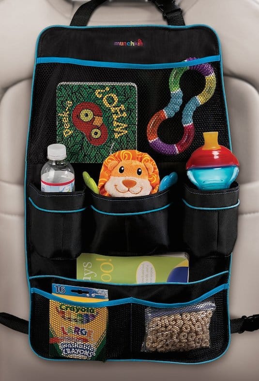 Backseat Car Organizer for kids -- A ton of easy and cheap organization and storage ideas for the home (car too!). A lot of these are really clever storage solutions for small spaces, bedrooms, bathrooms, closets, kitchens and apartments. | Listotic.com