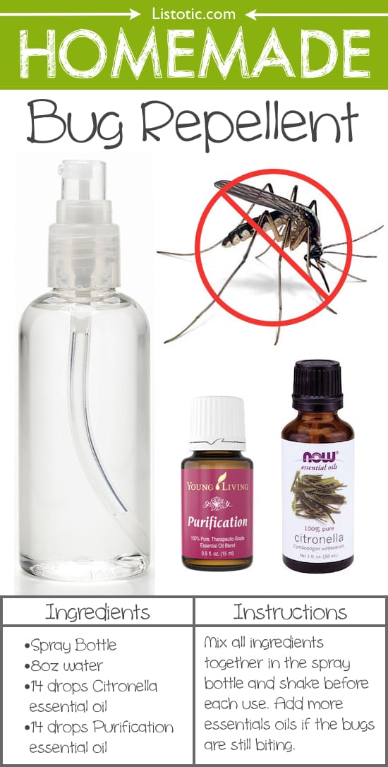 #1. Homemade Bug Repellent -- 22 Everyday Products You Can Easily Make From Home (for less!) These are all so much healthier, too!
