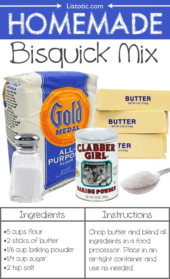 #13. Homemade Bisquick Mix -- 22 Everyday Products You Can Easily Make From Home (for less!) These are all so much healthier, too!