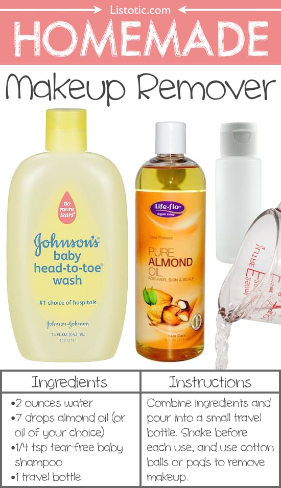 #15. Homemade Makeup Remover -- 22 Everyday Products You Can Easily Make From Home (for less!) These are all so much healthier, too!