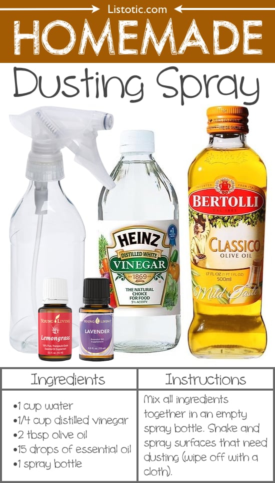 #18. Homemade Dusting Spray -- 22 Everyday Products You Can Easily Make From Home (for less!) These are all so much healthier, too!