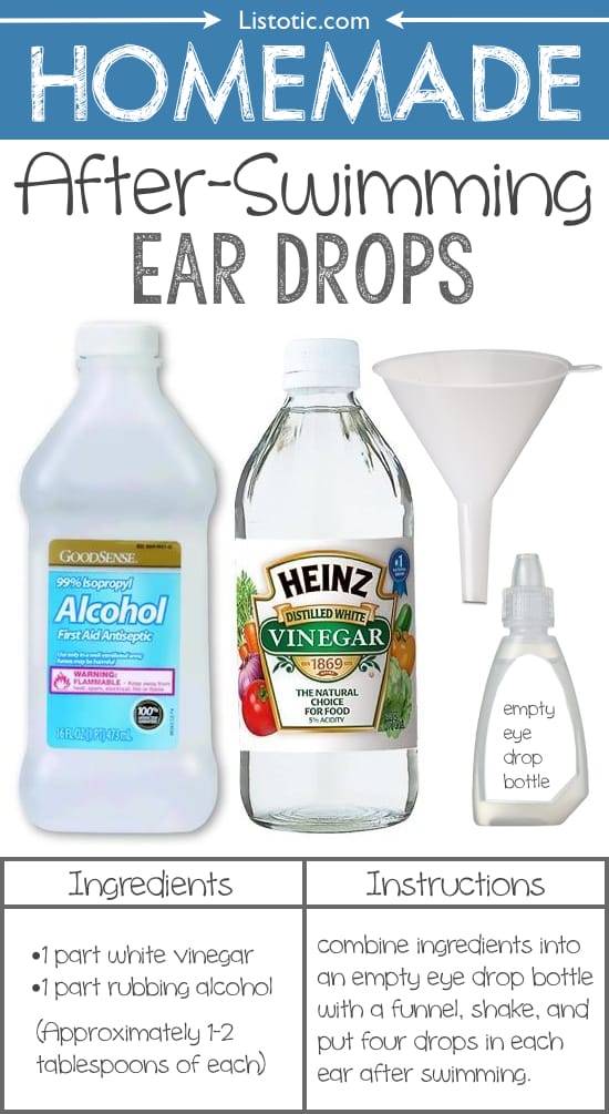 #9. Homemade After-Swimming Ear Drops -- 22 Everyday Products You Can Easily Make From Home (for less!) These are all so much healthier, too!