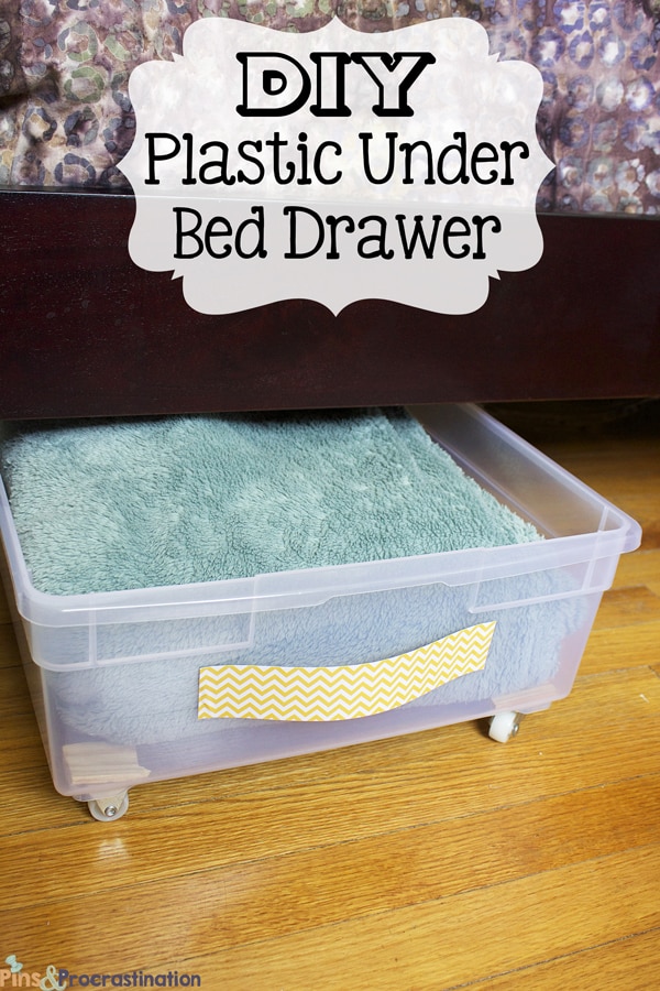 9. Make your own sliding storage bins for under the bed! 29 Sneaky