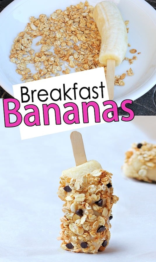 Frühstücks-Bananen-Pops (einfach für Kinder!) -- Schnelle, schnelle und einfache Frühstücksrezepte für eine große Gruppe (Brunch und Potlucks)! Einige dieser Rezepte lassen sich im Voraus zubereiten, einige sind gesund, und einige sind einfach fantastisch! Alles von Eiern bis hin zu Aufläufen aus dem Kochtopf! So wird Ihr Morgen gleich ein bisschen besser. Listotic.com