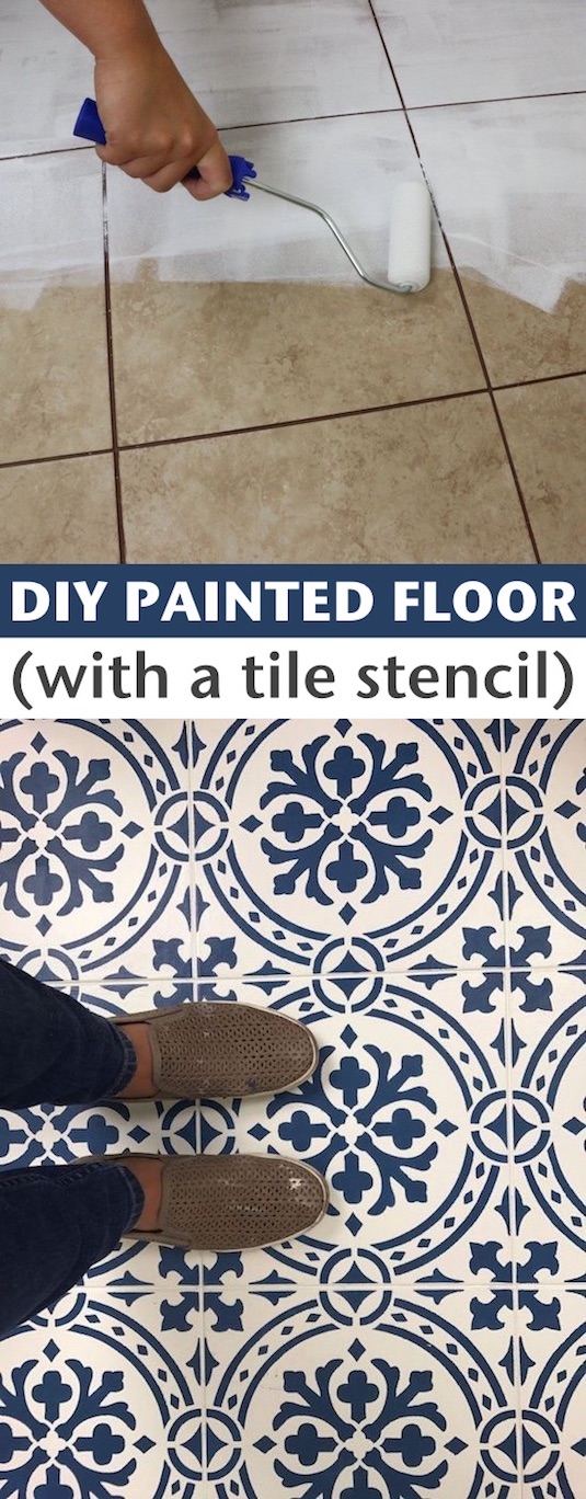 How to Paint and update your tile floors! -- A list of some of the best home remodeling ideas on a budget. Easy DIY, cheap and quick updates for your kitchen, living room, bedrooms and bathrooms to help sell your house! Lots of before and after photos to get you inspired! Fixer Upper, here we come. Listotic.com