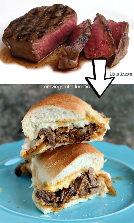 #15. Use leftover steak for sandwiches the next day! | 24 Creative Ways To Use Leftovers