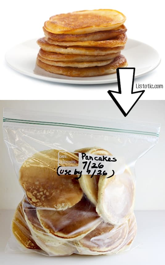 #21. Freeze leftover pancakes! | 24 Creative Ways To Use Leftovers