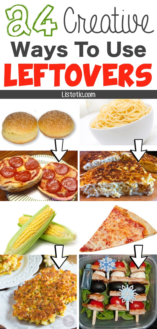 Lots of clever and easy ways to use leftovers that you have probably never thought of!