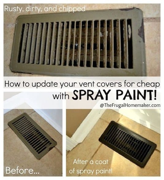 #20. Update your vent covers with spray paint! -- 29 Cool Spray Paint Ideas That Will Save You A Ton Of Money