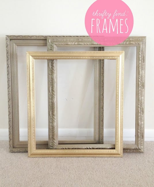 #29. Find old frames at thrift stores for super cheap, and then revitalize them with spray paint! -- 29 Cool Spray Paint Ideas That Will Save You A Ton Of Money