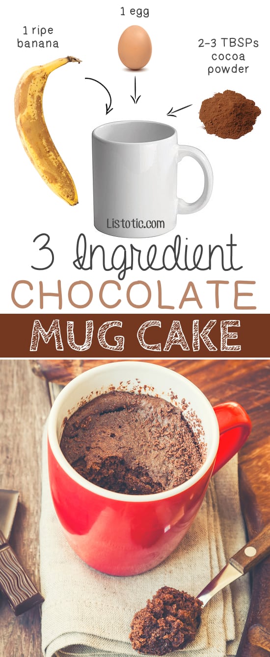 100 Calorie Chocolate Mug Cake (No egg, no milk!) - The Big Man's World ®