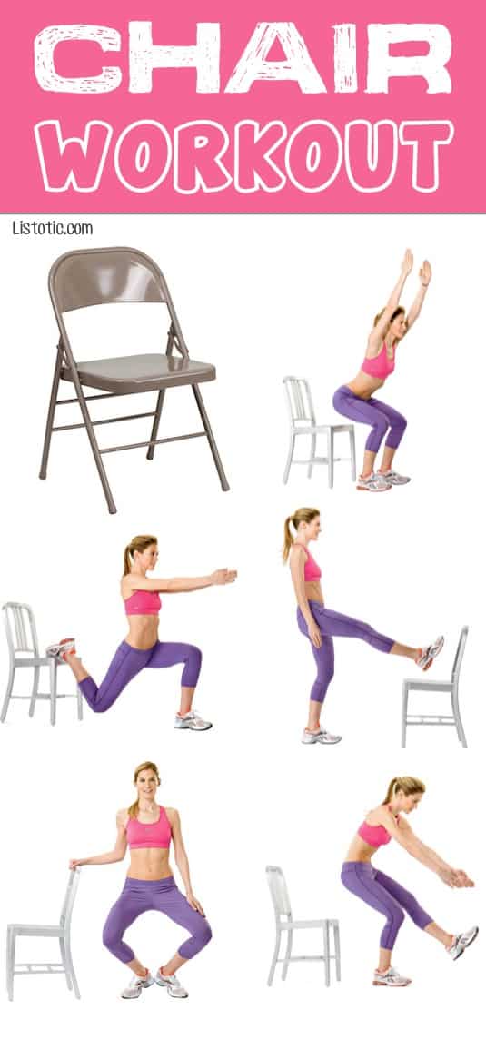 Chair Exercise Home Fitness Challenge Full-Body Workout