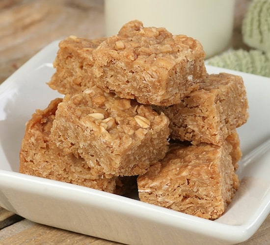 peanut butter oat squares recipe ⋆ Listotic
