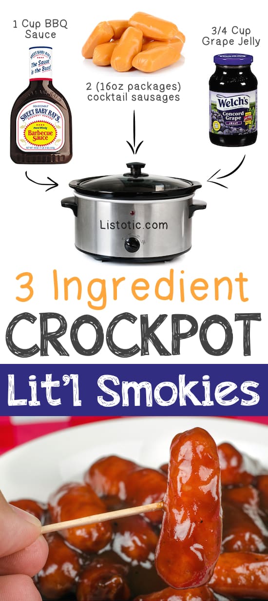  3 Ingredient Cocktail Sausages Meat In Your Crockpot
