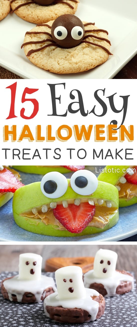 15 Super Easy Halloween Treats For Kids and Adults Make at Home