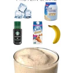 A refreshing glass of iced coffee protein drink, perfect for a quick energy boost.