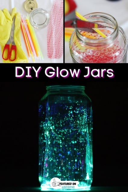 Creative Ideas - DIY Glow Stick Galaxy Glow In The Dark Jars - i Creative  Ideas