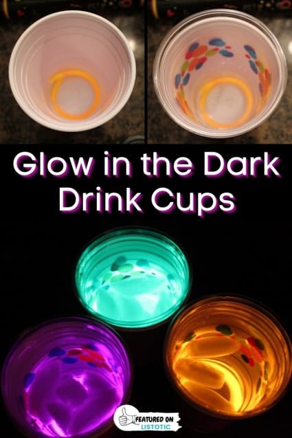 Glow in the dark drink cups.