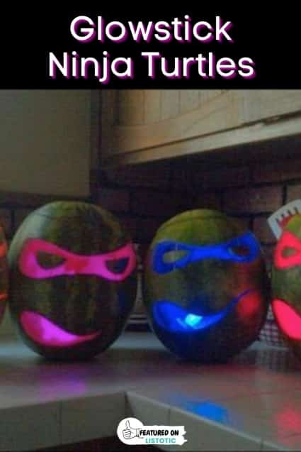 Ninja turtle jackolanterns.