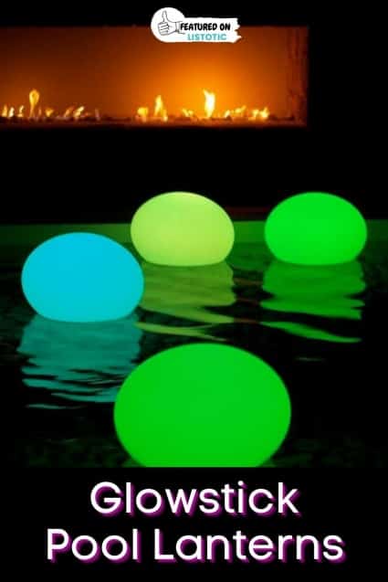 DIY pool lights.