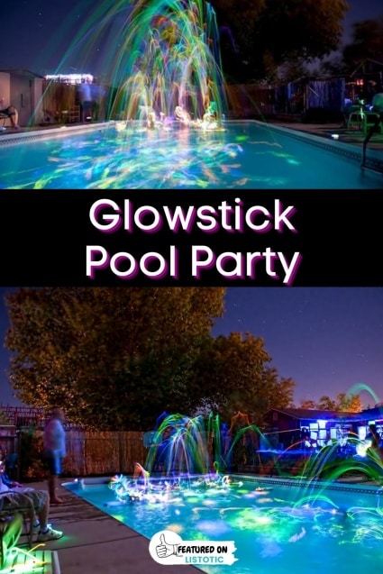 Glowing Pool Party with Glow Sticks! –  – Glowing Ideas!