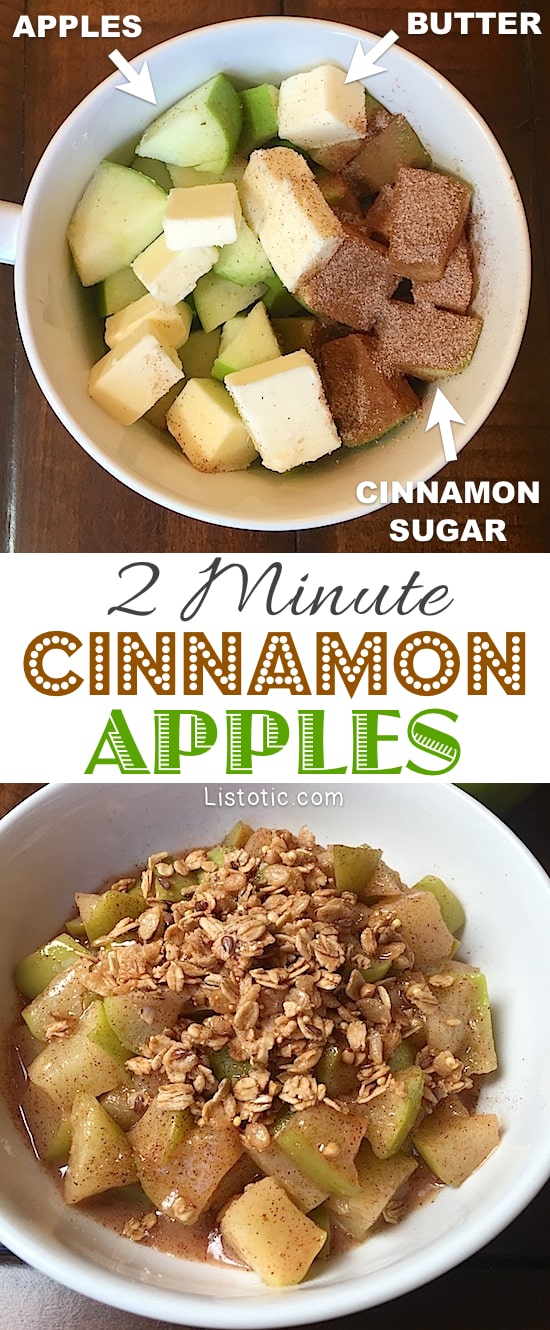 Microwave Cinnamon Apple Slices – Melanie Cooks