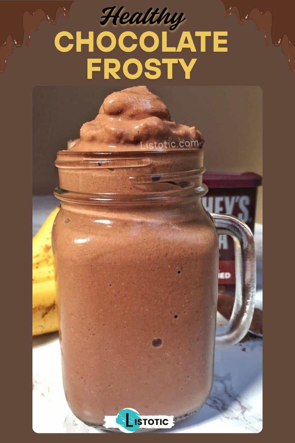 fast food Wendy's inspired homemade chocolate frosty recipe