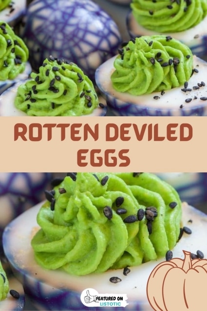 Rotten deviled eggs.