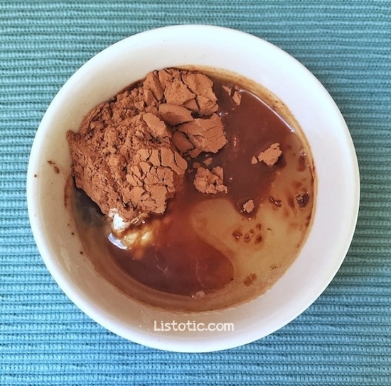 microwave brownie dessert