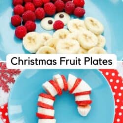 Santa fruit plates.