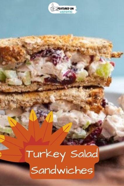 Turkey salad sandwiches.