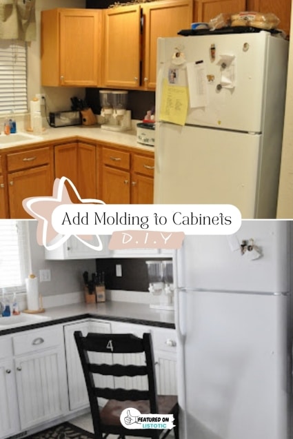DIY cabinet molding.