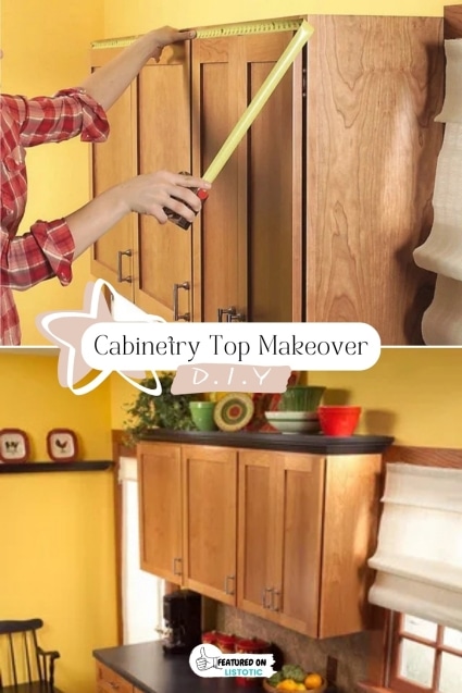 Cabinetry top makeover.