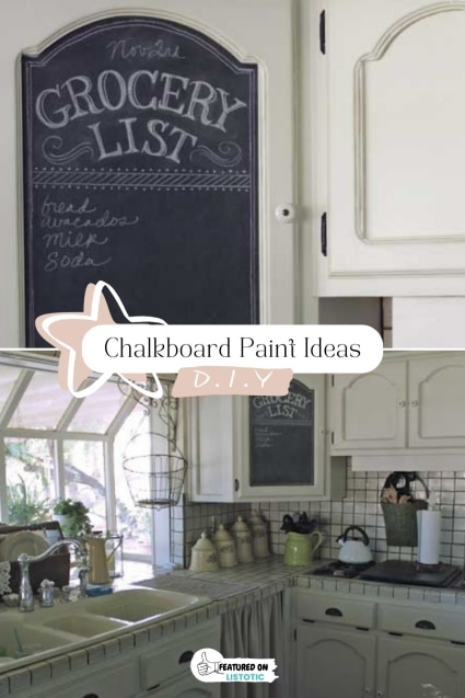 Chalkboard paint ideas.