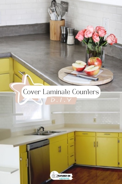 Cover laminate counters.