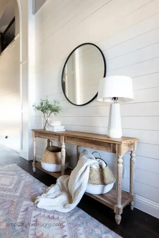 shiplap accent wall 