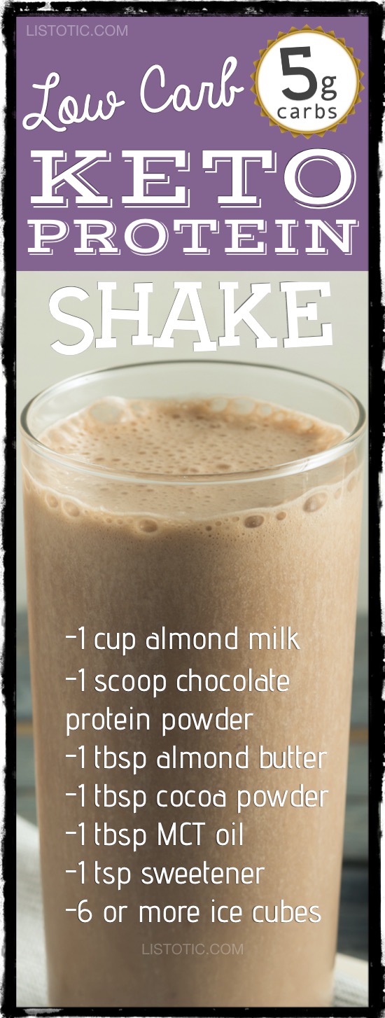 Low Carb Chocolate Almond Protein Shake