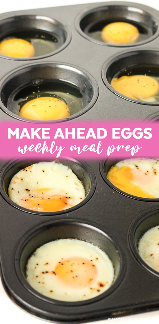 Make Ahead Meal Prep Eggs using a muffin pan! | These easy low carb and keto breakfast recipe ideas are perfect to make ahead of time, and simply grab for on the go! Meal prep can be a life saver! Eating healthy has never been so easy with these time-saving tips and tricks. Everything from casseroles to muffins! They're perfect for a ketogenic diet. Listotic.com