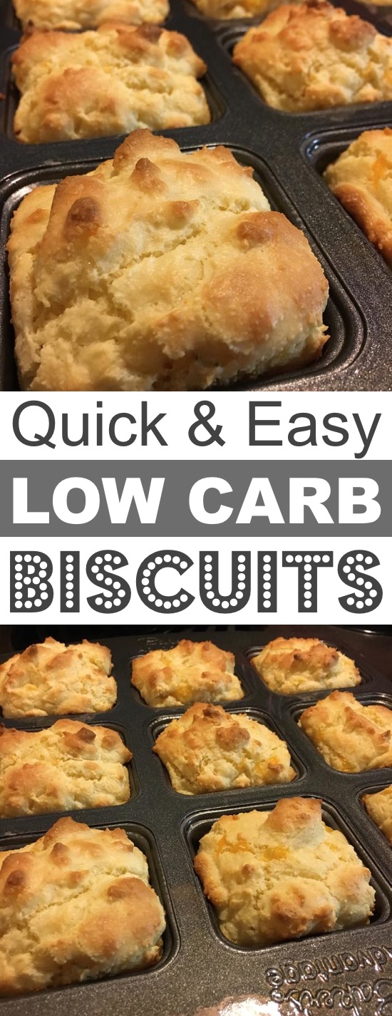 Quick and Easy Low Carb Keto Biscuits | These easy low carb and keto breakfast recipe ideas are perfect to make ahead of time, and simply grab for on the go! Meal prep can be a life saver! Eating healthy has never been so easy with these time-saving tips and tricks. Everything from casseroles to muffins! They're perfect for a ketogenic diet. Listotic.com