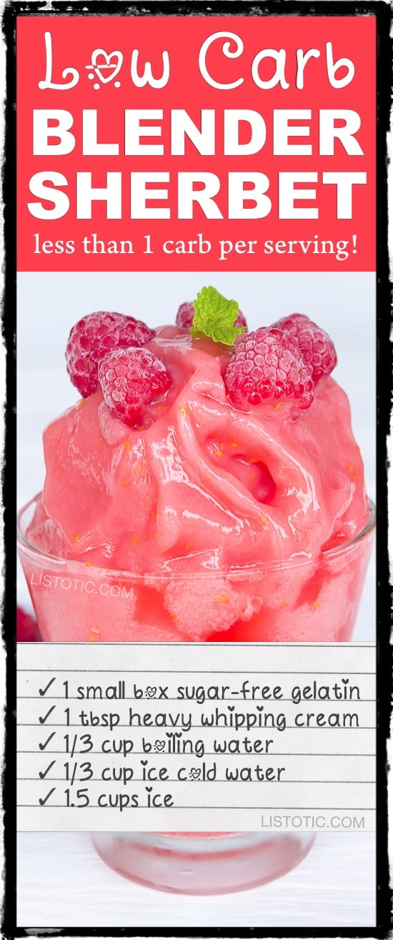 low carb blender sherbet ⋆ Listotic