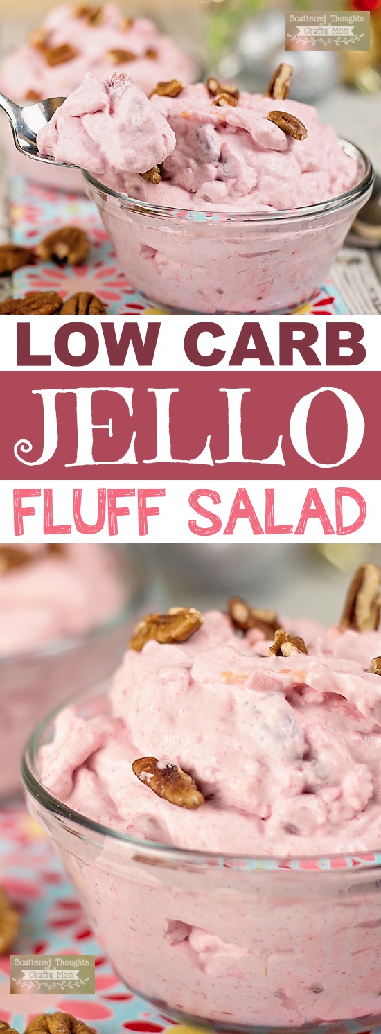 Low Carb Keto Fluff Salad Recipe | 10 Easy and Quick Low Carb Keto Dessert Recipes -- many with just 2 ingredients! All atkins and diabetic friendly. These sugar free treats are sure to please! Listotic.com 