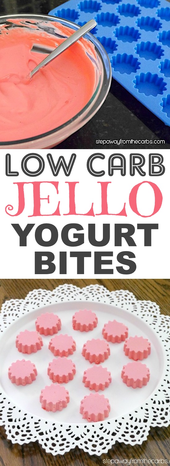 Low Carb Jello Yogurt Bites (like keto candy!) | 10 Easy and Quick Low Carb Keto Dessert Recipes -- many with just 2 ingredients! All atkins and diabetic friendly. These sugar free treats are sure to please! Listotic.com 
