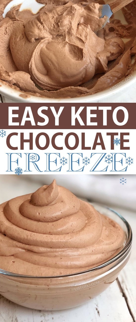 Easy Keto Chocolate Frosty The Best Low Carb Dessert Recipe Ever