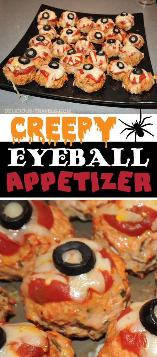 My 10 FAVORITE Halloween Party Appetizers! MeatBall Eyeballs-- easy, creepy and fun! These scary Halloween party appetizers are great for both kids and adults! They're all perfect for a crowd, including finger foods and easy dips. Most of them are quick made ahead recipes, so you can spend more time partying! Lots of creative ideas! | Listotic