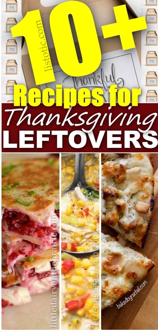 Get Creative with Thanksgiving Leftovers using Turkey, cranberries, and stuffing for easy meals.