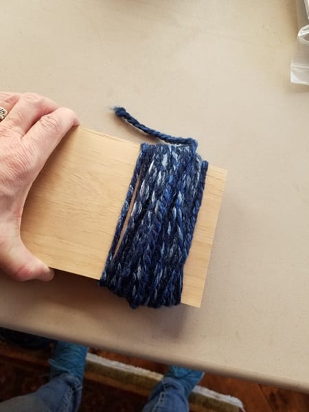 Step 1 wrap the yarn 