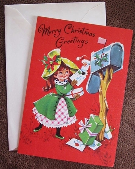 Merry Christmas greeting card