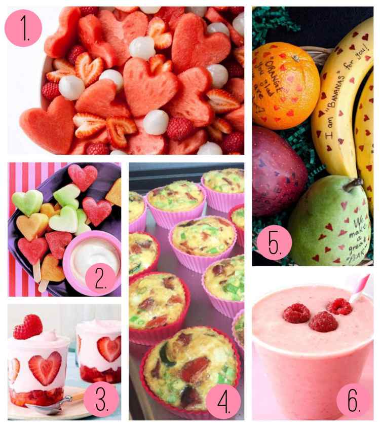 Smoothies, omelets, kabobs and more fruit filled Valentine's Day breakfasts.