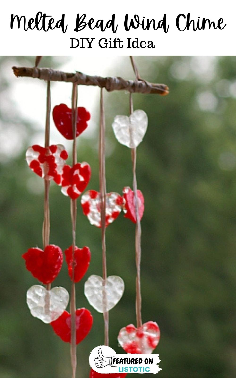 melted windchime craft