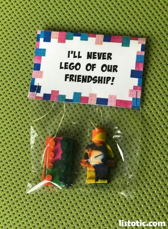 Lego crayons are great Valentine’s Day gifts.